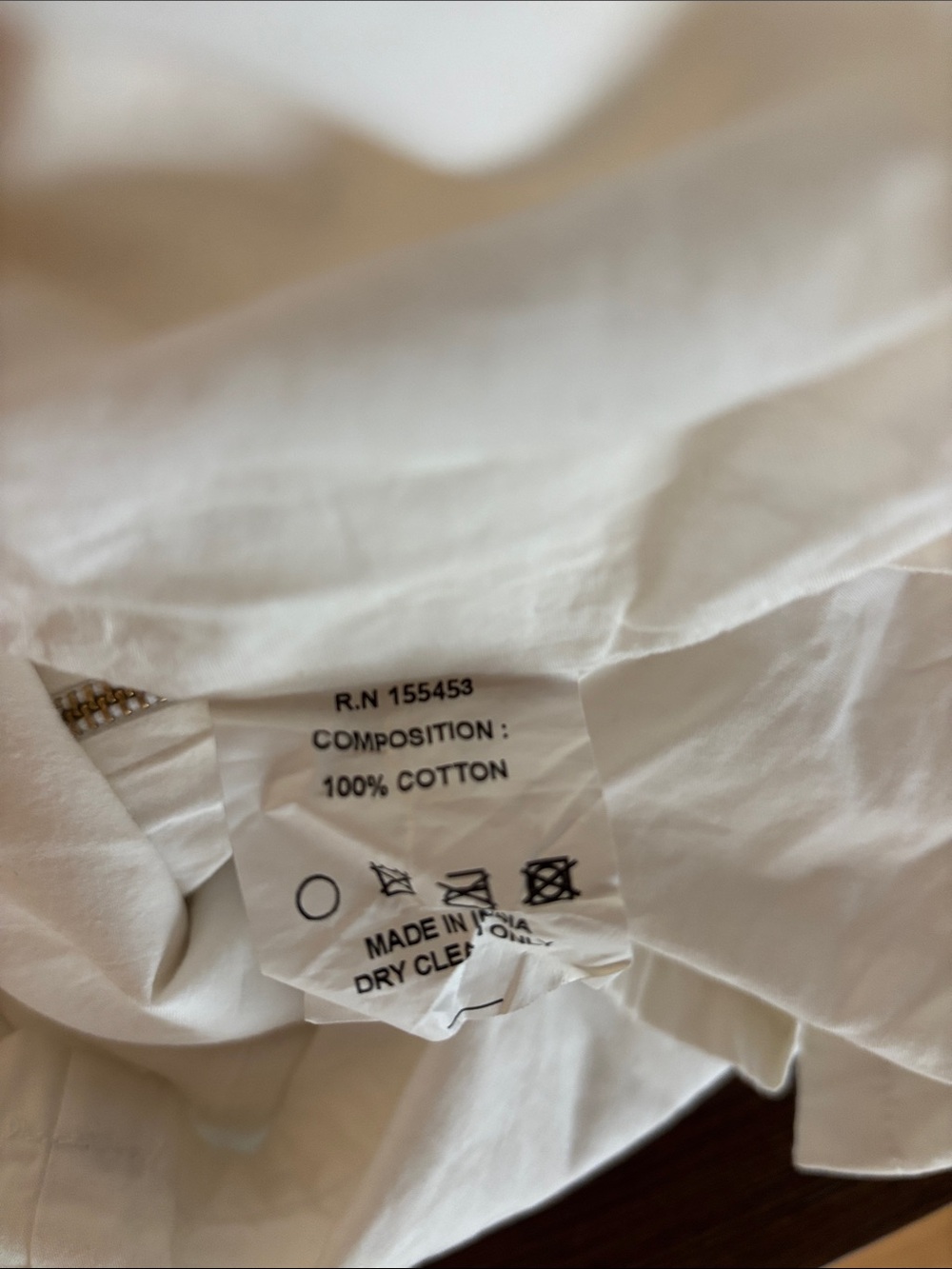 White Ruffle Collar Mini Dress - Picture 5 of 5